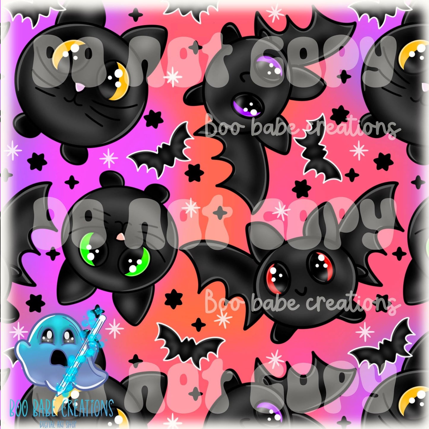 Bats and Kitties Plush