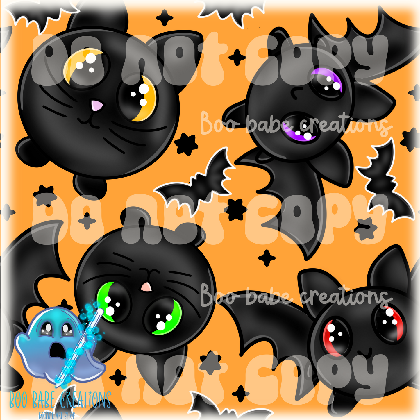 Bats and Kitties Plush