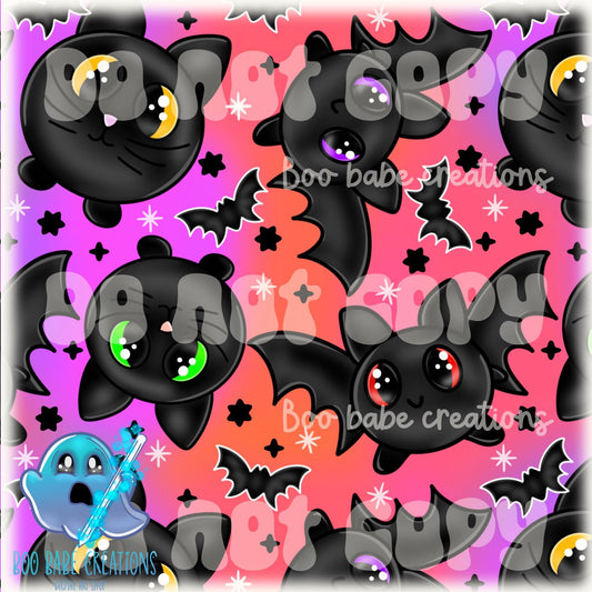 Bats and Kitties Plush