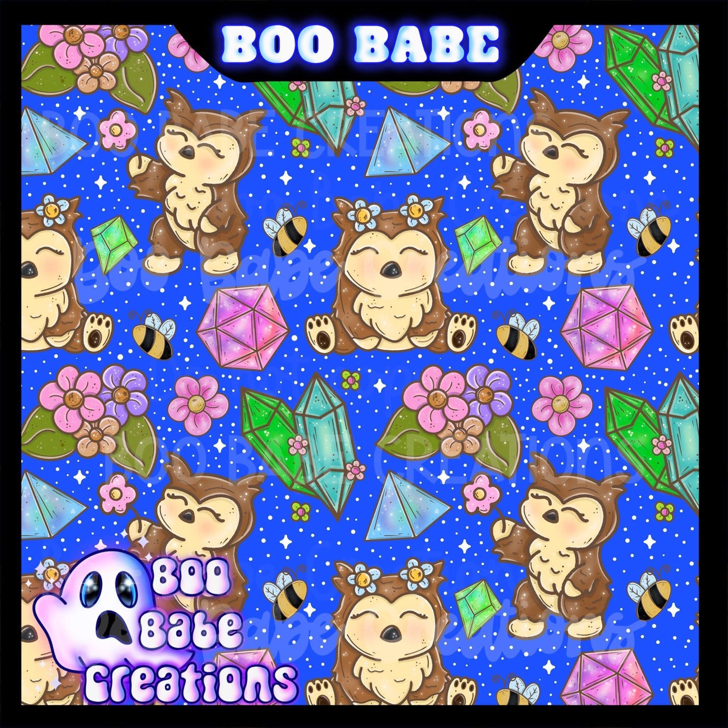 Owl Bear Floral