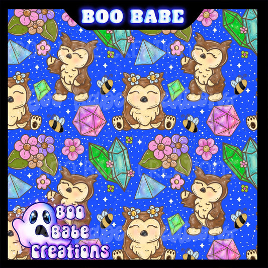 Owl Bear Floral